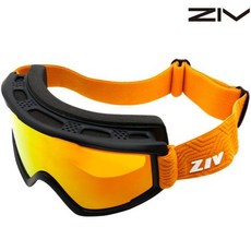 ZIV ASIAN 男款 雪鏡/滑雪風鏡 霧黑框/電黑紅多層鍍膜 S4 G006023, 1個