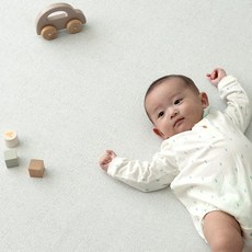 비엔메이드 디어 PVC 거실 층간소음 아기 유아 놀이방매트, 멜란지코튼