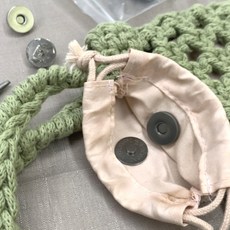 수예 부자재 핀자석단추 중형 블랙 5개입