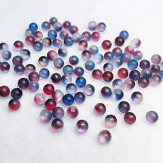 직경 유리 공 비다공성 컬러 크리스탈 수제 재료 정원 장식품 물고기 탱크 꽃병 장식, 5. red and blue