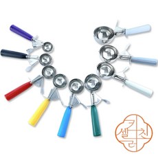 아이스크림 스쿱 셔터 주걱 디퍼 스쿠프 스쿠퍼 감자샐러드 스푼 디셔, 40호(4cm) 보라색, 1개