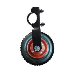 울타리 게이트 캐스터 휠 고하중 야외 파티오 마운트 트레이닝 싱글 롤러, [02] 빨간, 1개