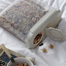 국내생산 코멕스 그레놀라 씨리얼통 견과류보관용기 4L, 코멕스 그래놀라보관용기4L