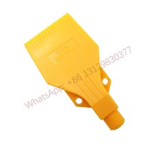 플라스틱 강력한 공기 나이프 바람 ABS 부는 스프레이 유형 에어 노즐 BSPT 헤어 송풍기, 2 Holes Male Yellow, 2 Male Yellow, 1개