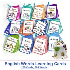 12 Thems Kids 영어 단어 학습 카드 고주파 어휘 빌딩 교육 교실 장난감