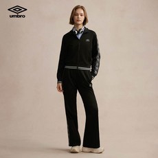 umbro 엄브로 여성 운동 스포츠 트레이닝 집업 저지 일자 와이드 팬츠 레트로 세트