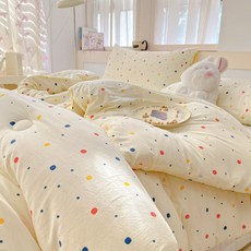 개웃기냥 압박감 없이 3KG 4KG 보송보송한 초경량 겨울 이불, C 컬러 도트