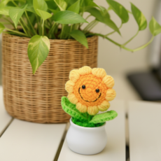 모던데이 스마일 해바라기 화분 인형, 1개, smile