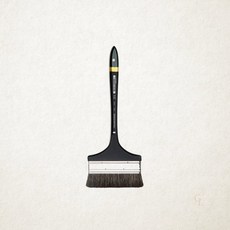 화홍 백붓 112 8호 150mm 페인트 빽붓 미술용 평붓 1개입