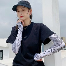 防曬面罩男女冰絲掛耳護頸圍脖夏天遮陽全臉脖套騎行面巾面紗腰果袖套白色均碼, 1個, 均碼