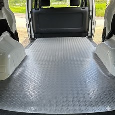 [스타리아/스타렉스 3밴 5밴 전용] 적재함매트 (고무/코일/PU가죽) 맞춤형 트렁크매트 차박 캠핑 바닥매트, 고무매트, 그레이, 스타리아 3밴 적재함 고무바닥매트