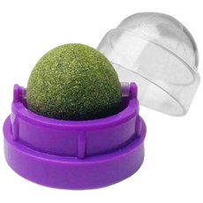 貓薄荷球 旋轉玩具 寵物貓咪互動零食玩具【CW0056】, 紫色, 1個