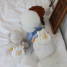 강아지 복주머니 한복 악세사리 애견 용돈가방