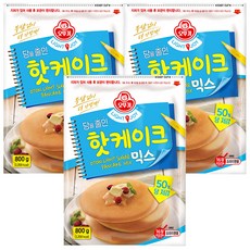 오뚜기 라이트 앤 조이 당을줄인 핫케이크 믹스, 800g, 3개