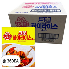 오뚜기 3분 하이라이스 소스, 200g, 360개