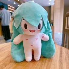 하네츠미쿠 인형 장식 피규어 선물 애착 애니메이션 캐릭터 생일, 15cm, 1개, 그린푸 (뼈 미포함)