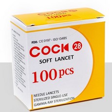 란셋 Cock 콕 일회용 소프트란셋 팩 100개 28G