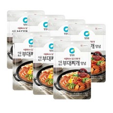 청정원 고메레시피 사골육수 부대찌개양념, 140g, 7개