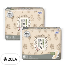 쏘피 귀애랑 생리대 날개형, 대형, 14개입, 20개