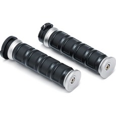 전자 스로틀 제어를 쿠랴킨 6675 딜린저 핸들바 그립 2008 19 할리 데이비슨 모터사이클 새틴 블랙 1켤레, Silver, Electronic Throttle, 1개