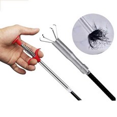 하수구 특수 집게 아빠손 배관 화장실 이물질 제거 배수구 막힘 세면대 1. 0.6m 네발톱 준설선, 3. 0.9m 네발톱 준설선