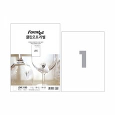 [폼텍]클린오프라벨(LDR-313010매1칸), 단품
