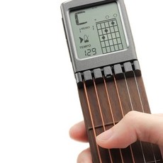미니 기타 휴대용 led화면 코드연습기 포켓 사일런트 연습 악기 포크