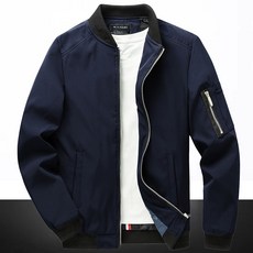 H.T.NIAO 男款立領棒球服夾克外套 春秋款防風不易褶皺 袖兜設計