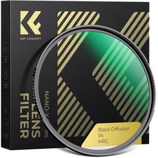 K&F CONCEPT NANO-X 슬림 블랙미스트 1/4 카메라 필터, 77mm