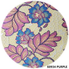 dklace 레이스 원단모음 / 원단레이스 60934 나염 레이스원단 폭 145cm 4 color, Purple(1yd_90cm), 1개