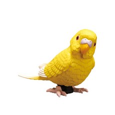 KITAN 可動鸚鵡磁鐵 扭蛋 轉蛋 蛋樂寶, 1個, 黃色