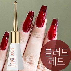 더로만 블러드 레드 시럽 젤네일 폴리쉬, 1개, 10g, blood red