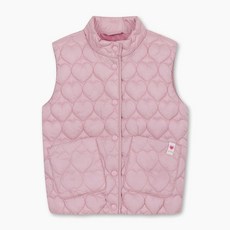 [국내매장판] 베네통키즈 하트 퀼팅 베스트x