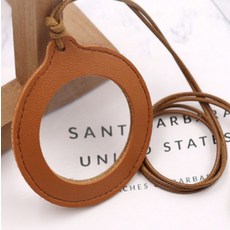 목걸이 돋보기 독서 신문 외출 휴대용 노안 시니어 확대경, 1개, 와인