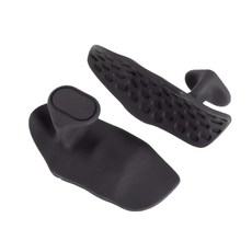 健身防滑護掌，人體工學設計，防起繭，增加抓握力，輕巧便攜, 黑色, 【左右一對】