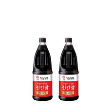 (신세계의정부점)청정원 두번달여더진한 진간장(), 2개, 1.7L