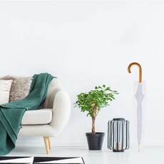 비 우산 가방 투명 플라스틱 보관 커버 긴 손잡이 포장에 이상적 여행용 수분 보호 장치, 1개