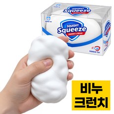 프렌티 크런치 슬라임 말랑이 비누 슬랑이, 화이트, 110g, 1개