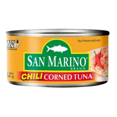 San Marino Chili Corned Tuna 180g 산 마리노 고추 참치 180g, 48개