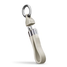 베이직기어 240W USB4 썬더볼트 호환 40Gbps C타입 고속충전 케이블, 1개, 오프 화이트, 13cm
