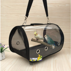 앵무새 이동 가방 세트 외출 휴대용 백팩 모란앵무 코뉴어 이동장 새장 조류 용품, 1개