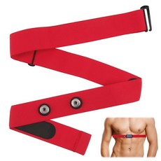 Hoeslaw Polar H10 H9 H7용 심박수 모니터 가슴 밴드 Garmin과 호환되는 조절 가능한 방수 교체 스트랩 블랙. 196260, 레드 1팩