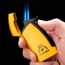 崇德店 經典噴火槍焊槍打火機 防風噴槍 戶外烘焙充氣體 直沖噴搶火機, 1個, CLB-22AE4黃色, CLB-22AE4黃色