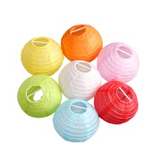 10cm 컬러 한지 미니소원등 [3538] / 한지 전드갓 소원등 만들기, 연두