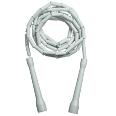 NERVE 短把節拍跳繩 健身訓練 新手適用 穩定節奏 耐用不捲繩 白色 14公分手把, 白, 1個