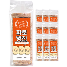 파로 뻥튀기 통곡물 저당 과자 국내 간식 뻥칩, 2세트, 450g