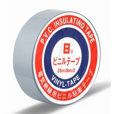 【文具通】日牌 電火布 電器膠帶 絕緣膠帶 電線膠布 約0.13 x 18 mm x 16M E1030393, 1個, 灰色