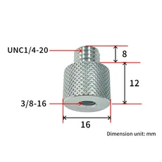 카메라 LCD 모니터용 마이크 스탠드 어댑터 1/4-5/8 암-수 나사, 09 A2