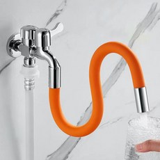 자유 회전 욕실 수도 꼭지 연장 호스 20cm DD-11460, 1개