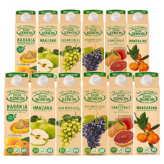 돈시몬 100% 착즙주스 오렌지+사과+백포도 모스카텔+적포도+자몽+만다린 감귤 각 (총), 1L